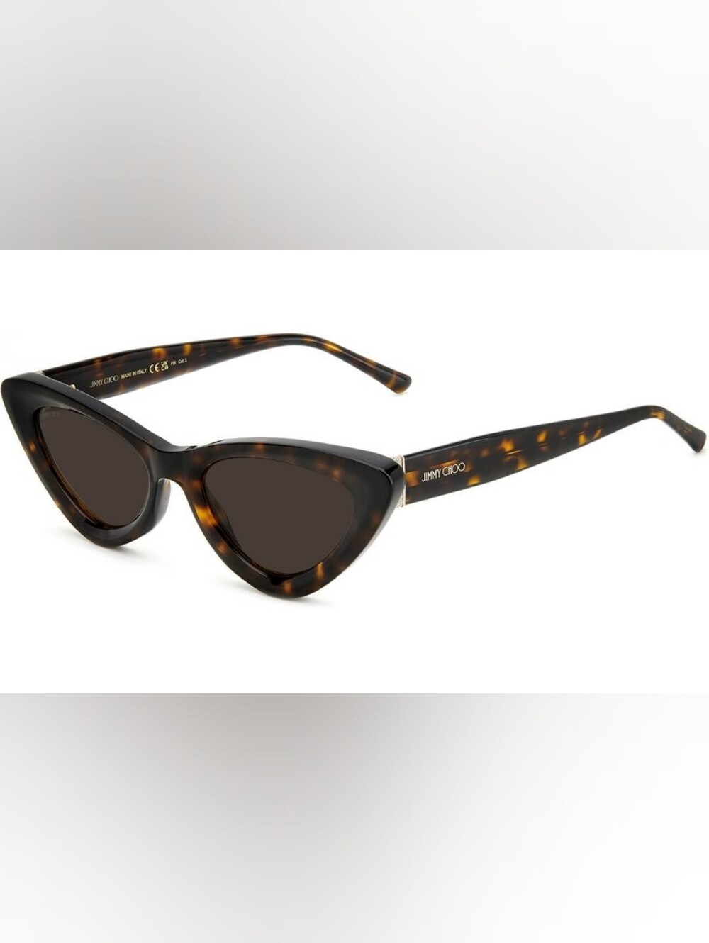 NEW AUTH Jimmy Choo ADDY/S Havana Brown glitter detail Sunglasses